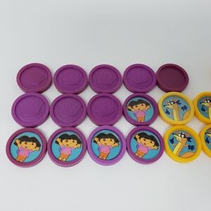 Dora The Explorer Checkers FLAWS Some Stickers are Missing Loose